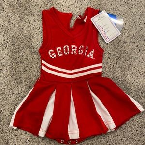 New Born Georgia Bulldogs Cheerleader Outfit